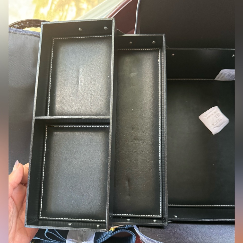 SENEGENCE | Blue Alligator Large Makeup Caddy - Picture 6 of 7